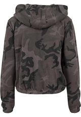 Ladies Camo Cropped Hoody