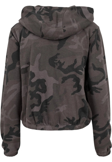 Ladies Camo Cropped Hoody