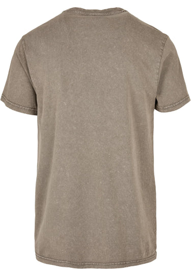 Acid Washed Round Neck Tee