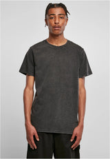 Acid Washed Round Neck Tee