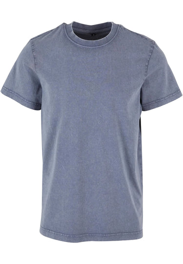 Acid Washed Round Neck Tee