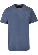 Acid Washed Round Neck Tee
