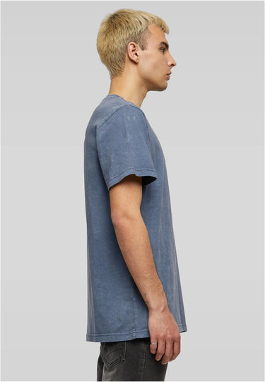 Acid Washed Round Neck Tee