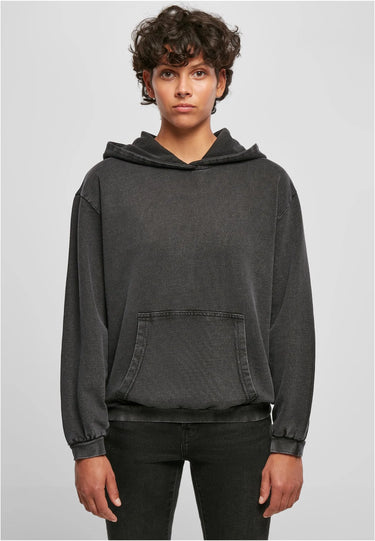 Ladies Acid Washed Oversize Hoody