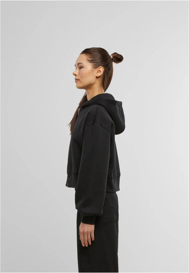 Ladies Short Oversized Zip Jacket