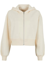 Ladies Short Oversized Zip Jacket