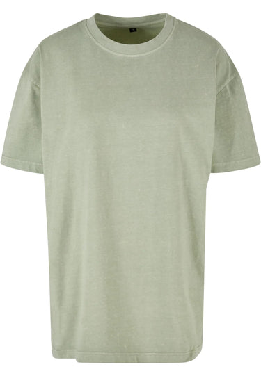 Ladies Oversized Acid Wash Tee