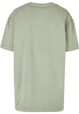 Ladies Oversized Acid Wash Tee