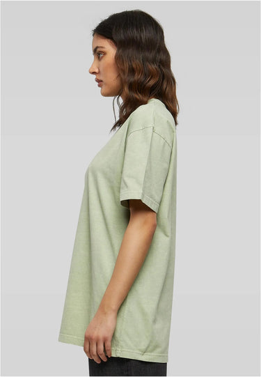 Ladies Oversized Acid Wash Tee