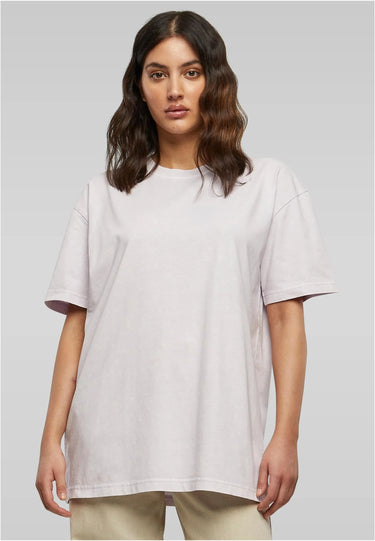 Ladies Oversized Acid Wash Tee