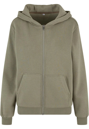 Ladies Fluffy Zip Hoody
