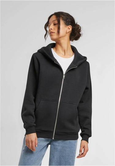 Ladies Fluffy Zip Hoody