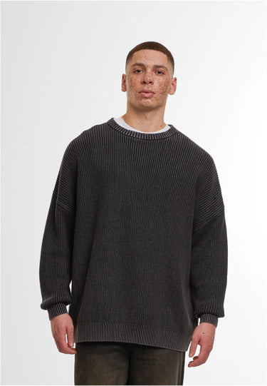Acid Washed Knitted Oversized Sweater