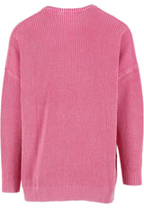 Acid Washed Knitted Oversized Sweater
