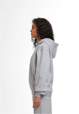 Ladies Loose Fit Zip Hoody
