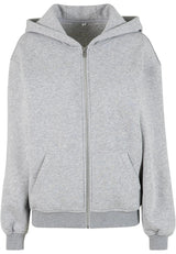 Ladies Loose Fit Zip Hoody