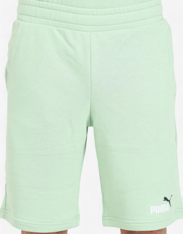 PUMA Essentials+ 2 Color Logo Shorts Green | MegaMall.bg